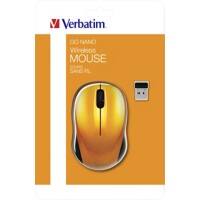 Verbatim Go Nano 49045 Kabellose Optische USB Nano Maus Beidhändig Orange