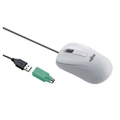 Fujitsu M530 Laser USB Kabelgebundene Maus Beidhändig 1.85 m Kabel Grau