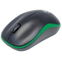 Manhattan Kabellose Optische USB Maus Beidhändig Schwarz, Grün