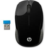 HP 200 Kabellose Optische USB Maus Beidhändig Schwarz