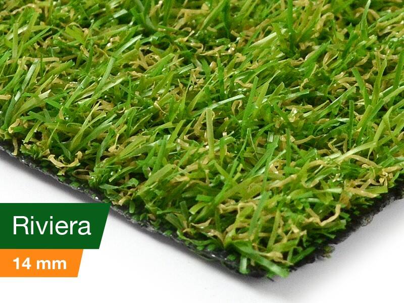 Casa Pura Kunstrasen Riviera Polyethylen, Polypropylen, Latex Grün 1000 x 6000 mm
