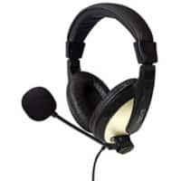Logilink HS0011 Headset Verkabelt Kopfbügel Schwarz mit Mikrofon