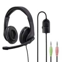 Hama HS-P200 Headset Verkabelt Über das Ohr Schwarz mit Mikrofon