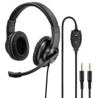 Hama HS-P300 Headset Verkabelt Über das Ohr Schwarz mit Mikrofon