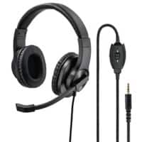Hama HS-P350 Headset Verkabelt Über das Ohr Schwarz mit Mikrofon