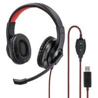 Hama HS-450 Headset Verkabelt Über das Ohr Schwarz mit Mikrofon