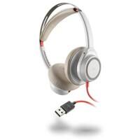 Plantronics 7225 Headset Verkabelt Über Ohr Geräuschunterdrückung mit Mikrofon Weiß mit Mikrofon