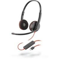Plantronics C3220 Headset Verkabelt Über das Ohr Noise Cancelling Schwarz mit Mikrofon