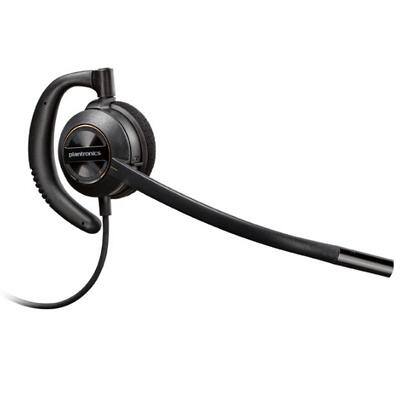 Plantronics HW530D Headset Verkabelt Über das Ohr Geräuschunterdrückung mit Mikrofon Schwarz mit Mikrofon