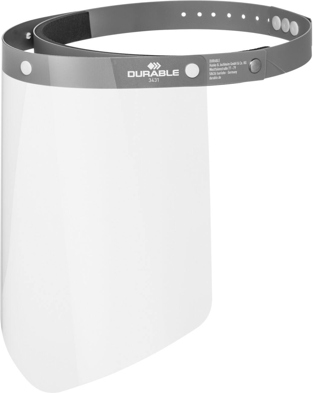 DURABLE Gesichtsvisier 3431-01 Polykarbonat Transparent