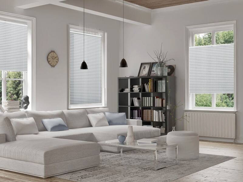 Casa Pura Plissee Magic Polyester, lackiertes Aluminium Hellgrau 550 x 2000 mm