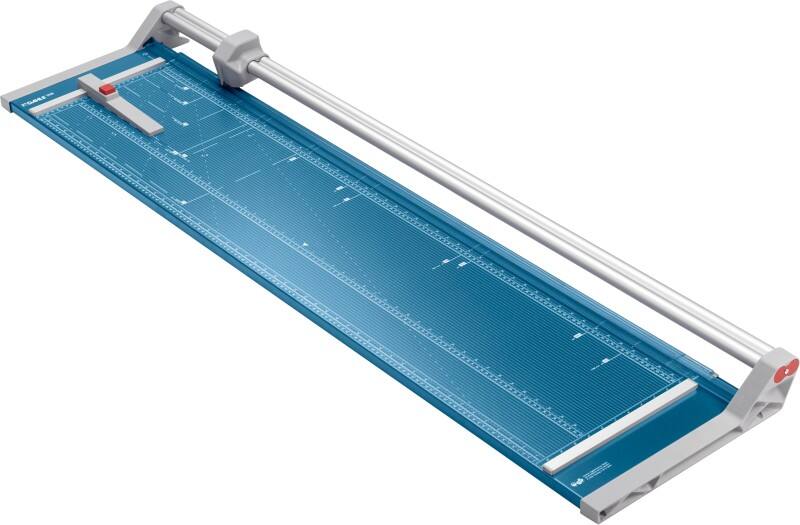 Dahle Professional Rollenschneidemaschine DIN A0 1300 mm Selbstschärfendes Stahl-Rundmesser Blau 7 Blatt