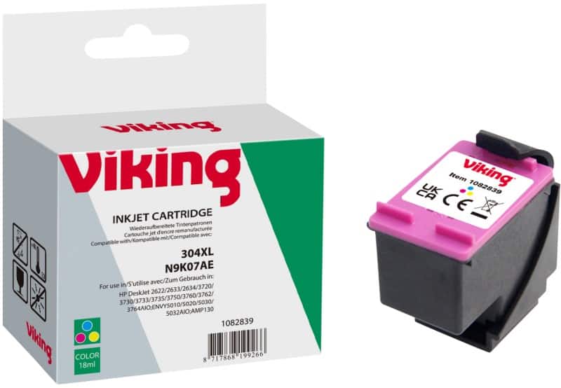 Viking 304XL Kompatibel HP Tintenpatrone N9K07AE Cyan, Magenta, Gelb
