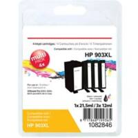 Office Depot Kompatible HP 903XL Tintenpatrone Schwarz und 3 Farben 4 Stück