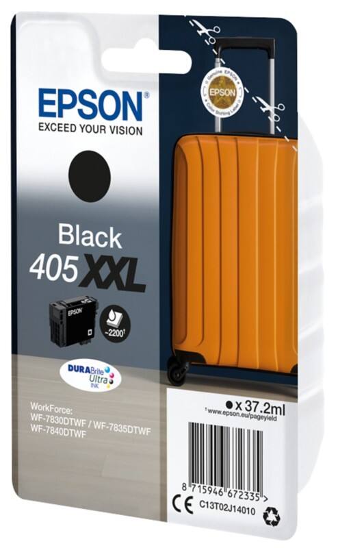 Epson 405XXL Original Tintenpatrone C13T02J140 Schwarz