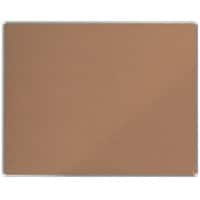 Nobo Premium Plus Kork Pinnwand Wandmontage 150 (B) x 120 (H) cm Aluminium Braun