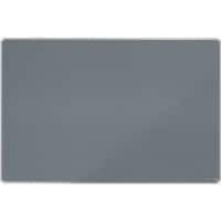 Nobo Premium Plus Filz Pinnwand Wandmontage 180 (B) x 120 (H) cm Aluminium Grau