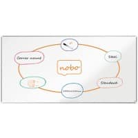 Nobo Premium Plus Whiteboard 1915163 Wandmontiert Magnetisch Lackierter Stahl 240 x 120 cm