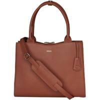 SOCHA Laptoptasche Diamond 14 " Leder Cognac 39 x 12 x 29 cm