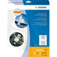 HERMA 7682 CD-/DVD-Hüllen 230 x 300 mm Transparent 10 Stück
