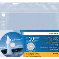 HERMA 7686 CD-/DVD-Hüllen 145 x 135 mm Transparent 5 Stück