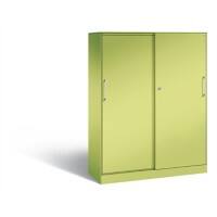 C+P Schiebetürenschrank Asisto H1635xB1200xT435mm Korpus Viridingrün Fronten Viridingrün Anzahl Fächer: 3