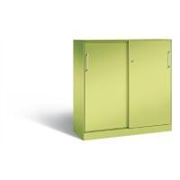 C+P Schiebetürenschrank Asisto H1310xB1200xT435mm Korpus Viridingrün Fronten Viridingrün Anzahl Fächer: 2
