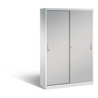 C+P Schiebetürenschrank Acurado H1950xB1200xT400mm Korpus Lichtgrau Fronten Weißaluminium Anzahl Fächer: 4