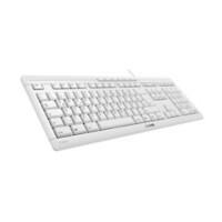 CHERRY Tastatur STREAM JK-8500 JK-8500DE-0 Grau, Weiß QWERTZ (DE)