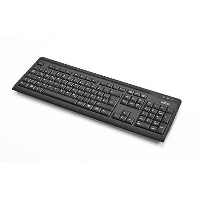 Fujitsu Tastatur KB410 S26381-K511-L455 Verkabelt Schwarz QWERTY Finnisch, Schwedisch
