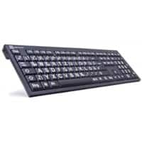 logickeyboard Tastatur XL Print LKB-LPWB-BJPU-DE Verkabelt Schwarz QWERTZ