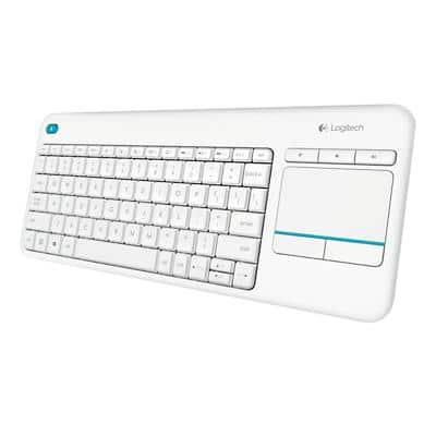 Logitech Tastatur K400 Plus 920-007128 Kabellos Weiß QWERTZ (DE)