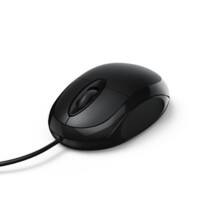 Hama MC-100 Optische USB Kabelgebundene Maus für Rechtshänder 1.3 m Kabel Schwarz