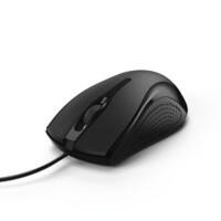 Hama MC-200 Optische USB Kabelgebundene Maus für Rechtshänder 1.5 m Kabel Schwarz