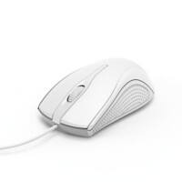 Hama MC-200 Verkabelt Optisch USB Maus Weiß