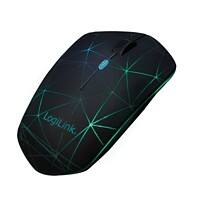 LogiLink Kabellose Optisch Maus Bluetooth Beidhändig Schwarz