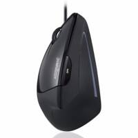 perixx 513 L Verkabelt Optisch USB Groß Maus Ergonomisch Geeignet für Linkshänder Schwarz