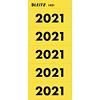 Leitz Jahr 2021 Jahreszahlen Gelb 60 x 25,5 mm 100 Stück
