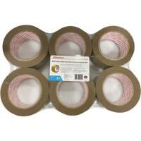 Office Depot Heavy Duty Verpackungsklebeband Geräuscharm 48 mm x 100 m Braun 6 Rollen