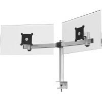 Durable Doppel-Monitorarm für 2 Bildschirme mit Tischklemme 508523 Silber Aluminium 445 x 780 x 190 mm
