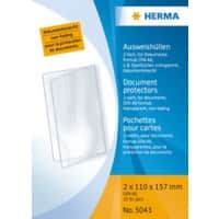 HERMA Ausweishüllen Transparent PP (Polypropylen) 15,7 x 11 cm 25 Stück