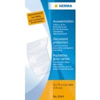HERMA Ausweishüllen Transparent PP (Polypropylen) 11,1 x 7,1 cm 25 Stück