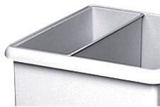 Exacompta Abfallbehälter-Einsatz 41140D 2 L Hellgrau Kunststoff 105 x 244 x 99 mm