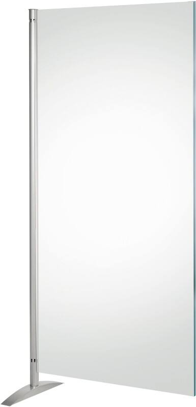 Kerkmann Mobile Schutzscheibe Freistehend Plexiglas 800 (B) x 5 (T) x 1.750 (H) mm Transparent Metropol