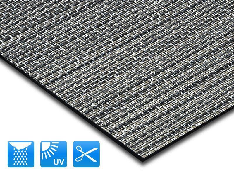 Outdoor-Teppich Casa Pura Genua Dunkelgrau Vinyl, Polyester 900 x 1000 mm