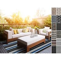 Outdoor-Teppich Casa Pura Matera Beige, Braun Vinyl, Polyester 1800 x 4000 mm