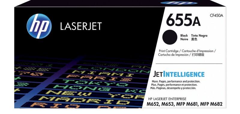 HP 655A Original Tonerkartusche CF450A Schwarz