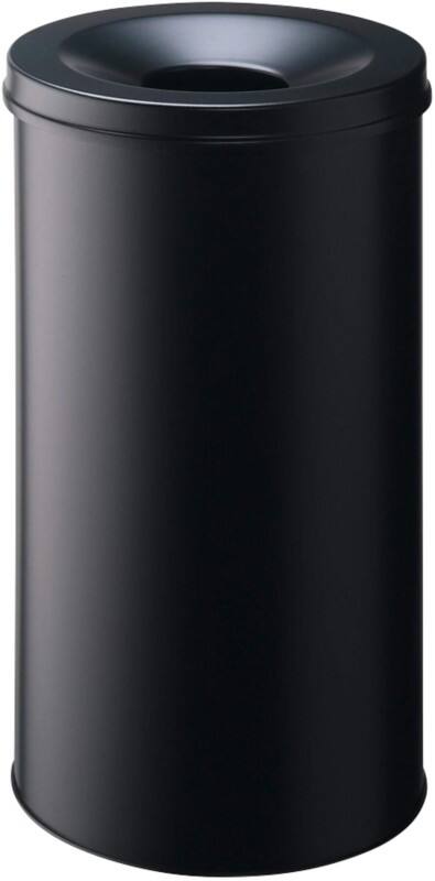 DURABLE Papierkorb Safe Rund 62 Liter Schwarz
