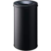 DURABLE Papierkorb Safe Rund 62 Liter Schwarz