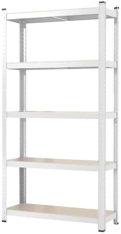 MAMMUT Schwerlastregal Grizzly Weiß 5 Fächer 1.800 x 900 x 600 mm